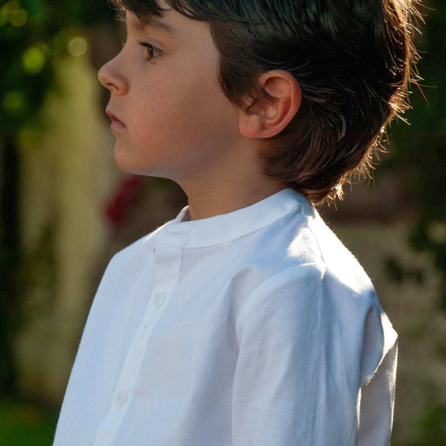 Camisa polera oxford blanco