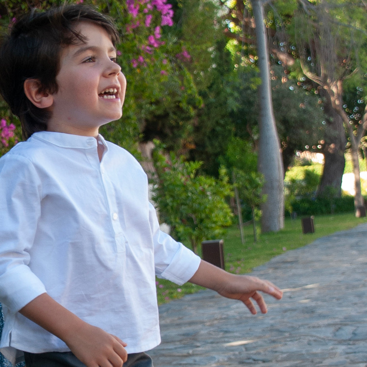 Polera oxford blanco