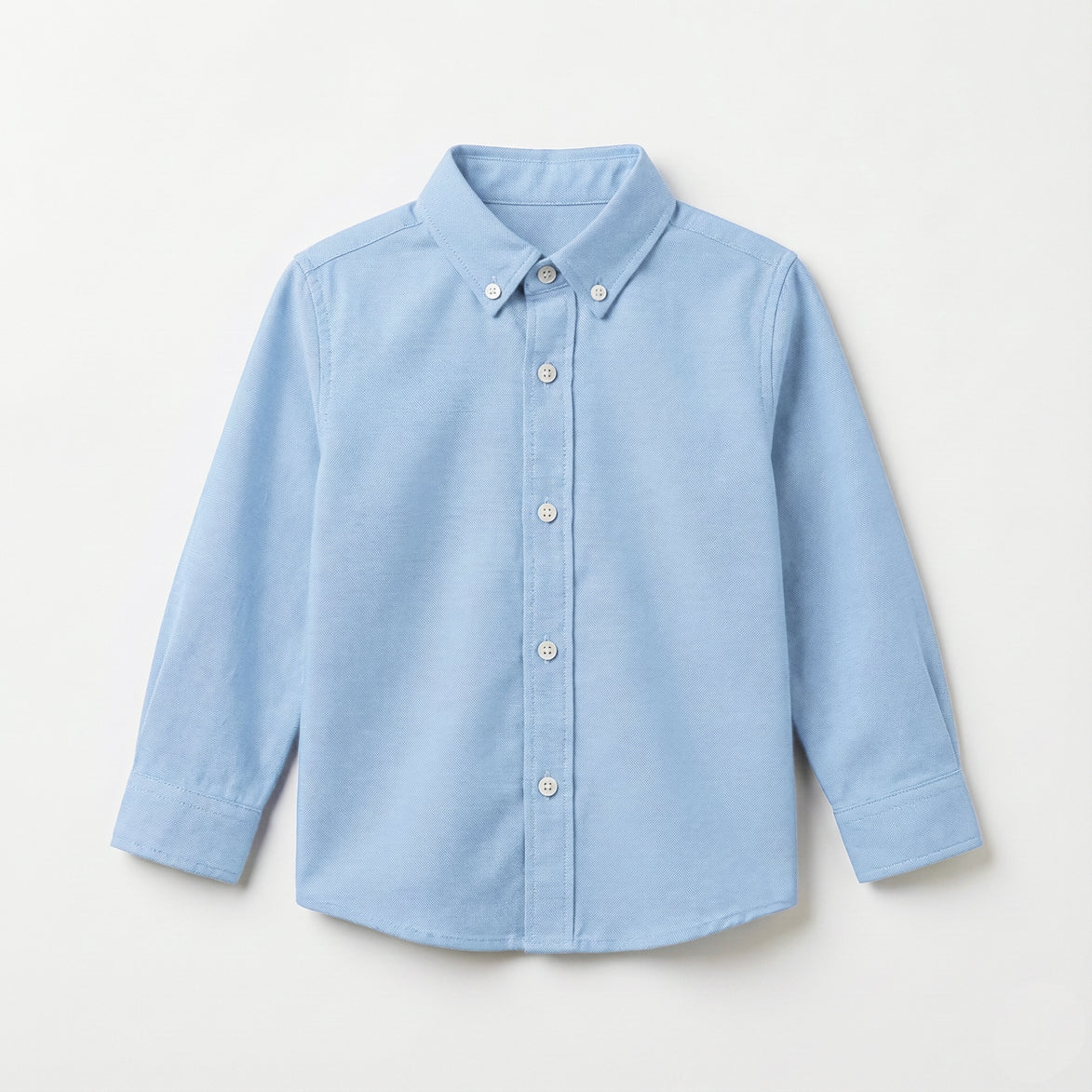 Camisa cuello oxford azul