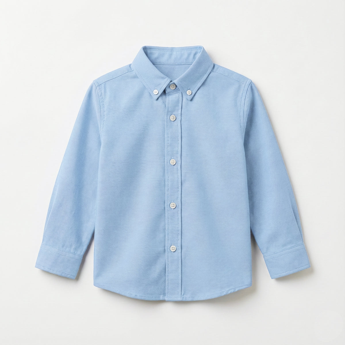 Camisa cuello oxford azul