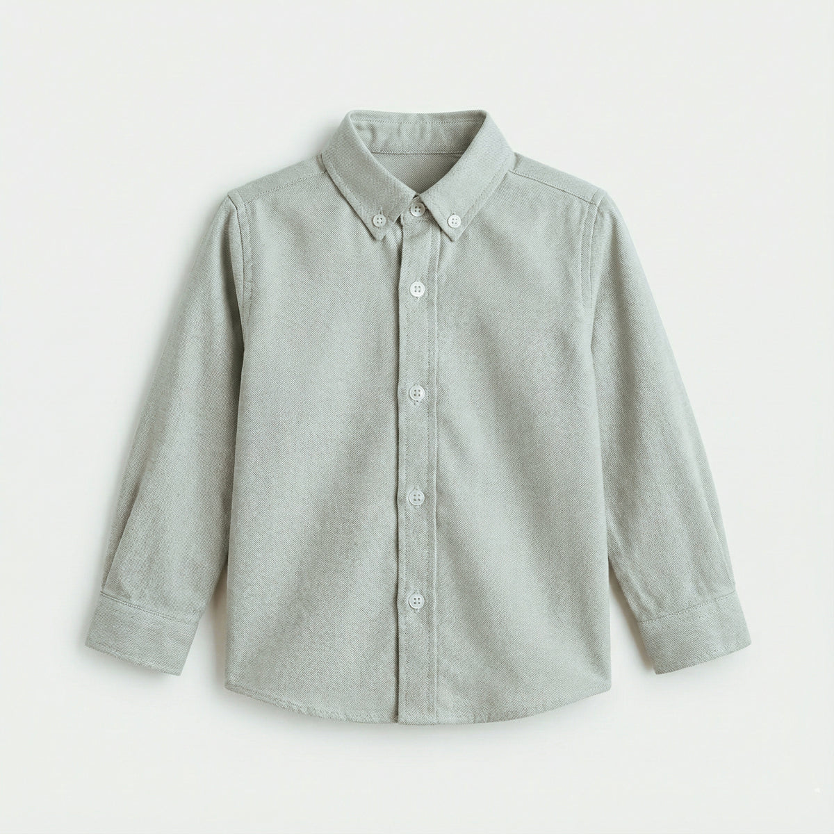 Camisa cuello oxford verde