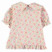 Blusa volante cruzado flores fresquilla