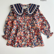 Blusa jaretas Castaño - Rayas y flores