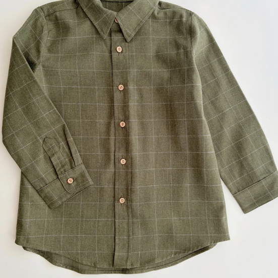 Camisa Avellana - cuadros