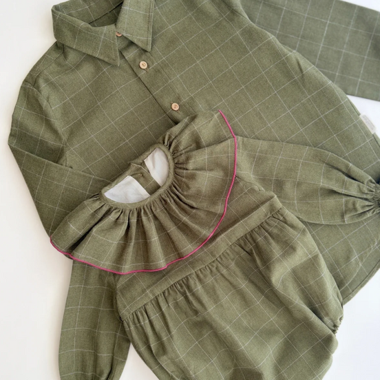 Camisa Avellana - cuadros