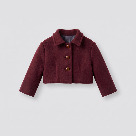 Chaqueta corta burdeos