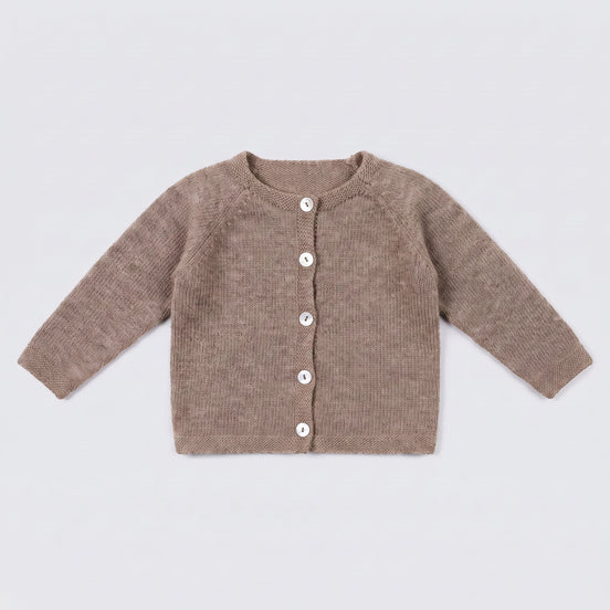 Chaqueta lana topo