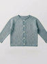 Chaqueta perlé azul piedra