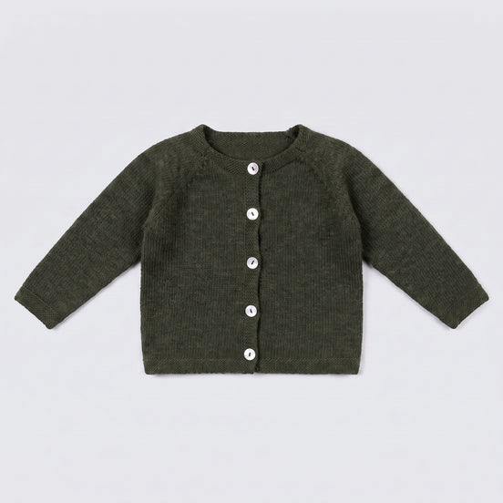 Chaqueta lana verde caza