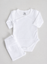 Conjunto body + polaina blanco