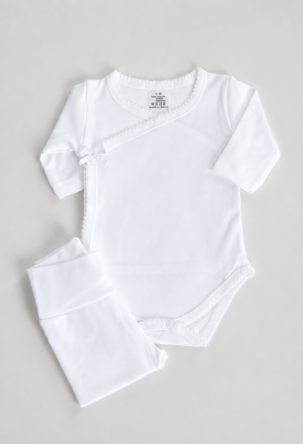 Conjunto body + polaina blanco