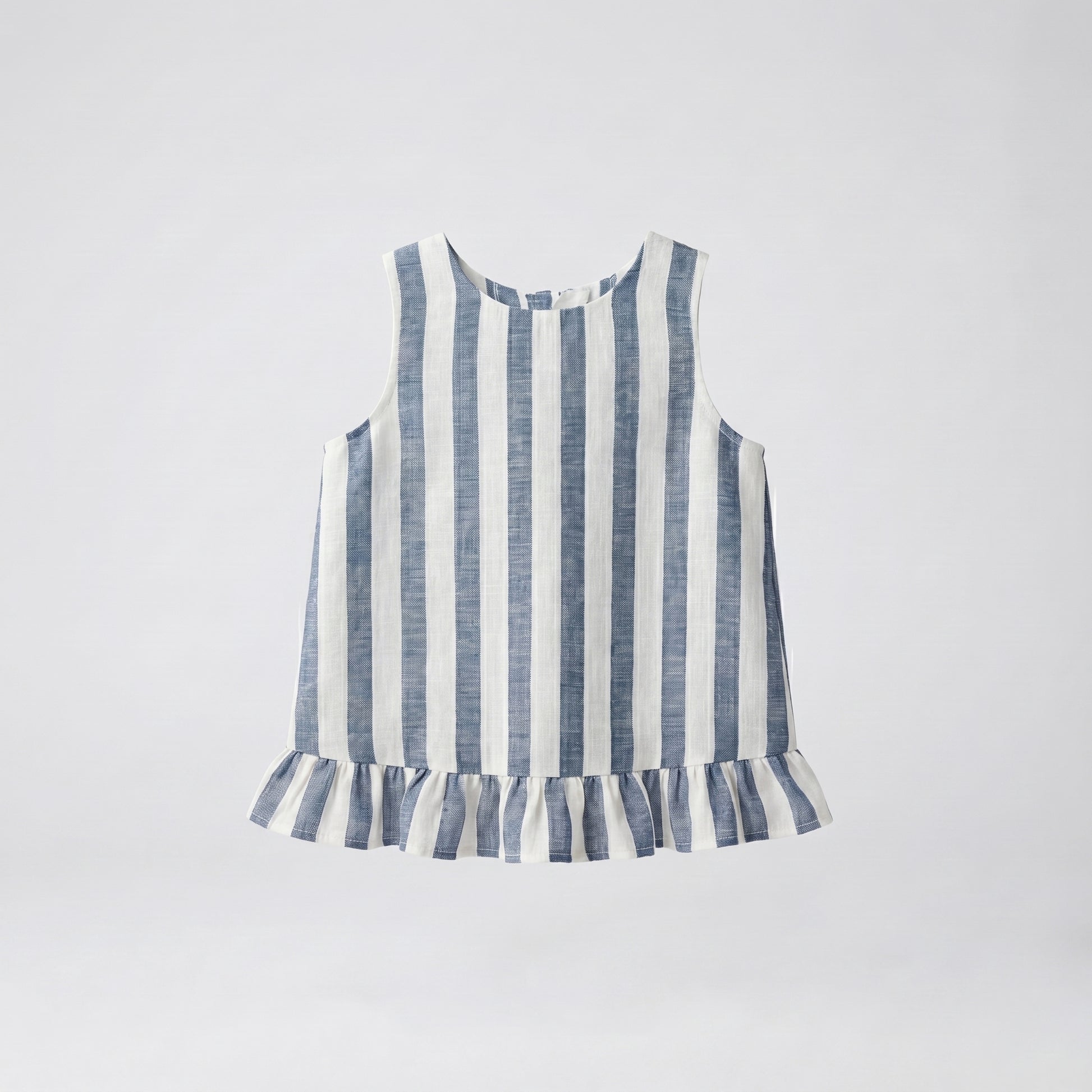 Conjunto Rayas azul denim