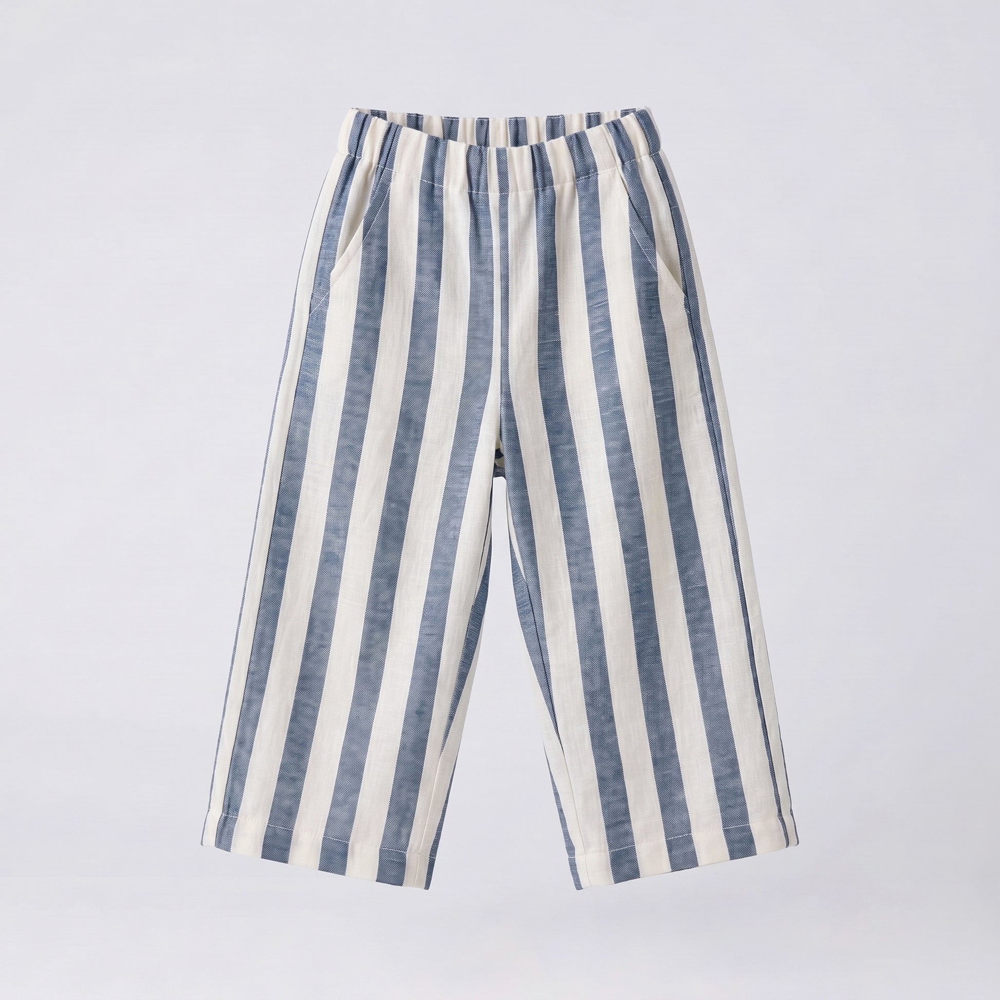 Conjunto Rayas azul denim