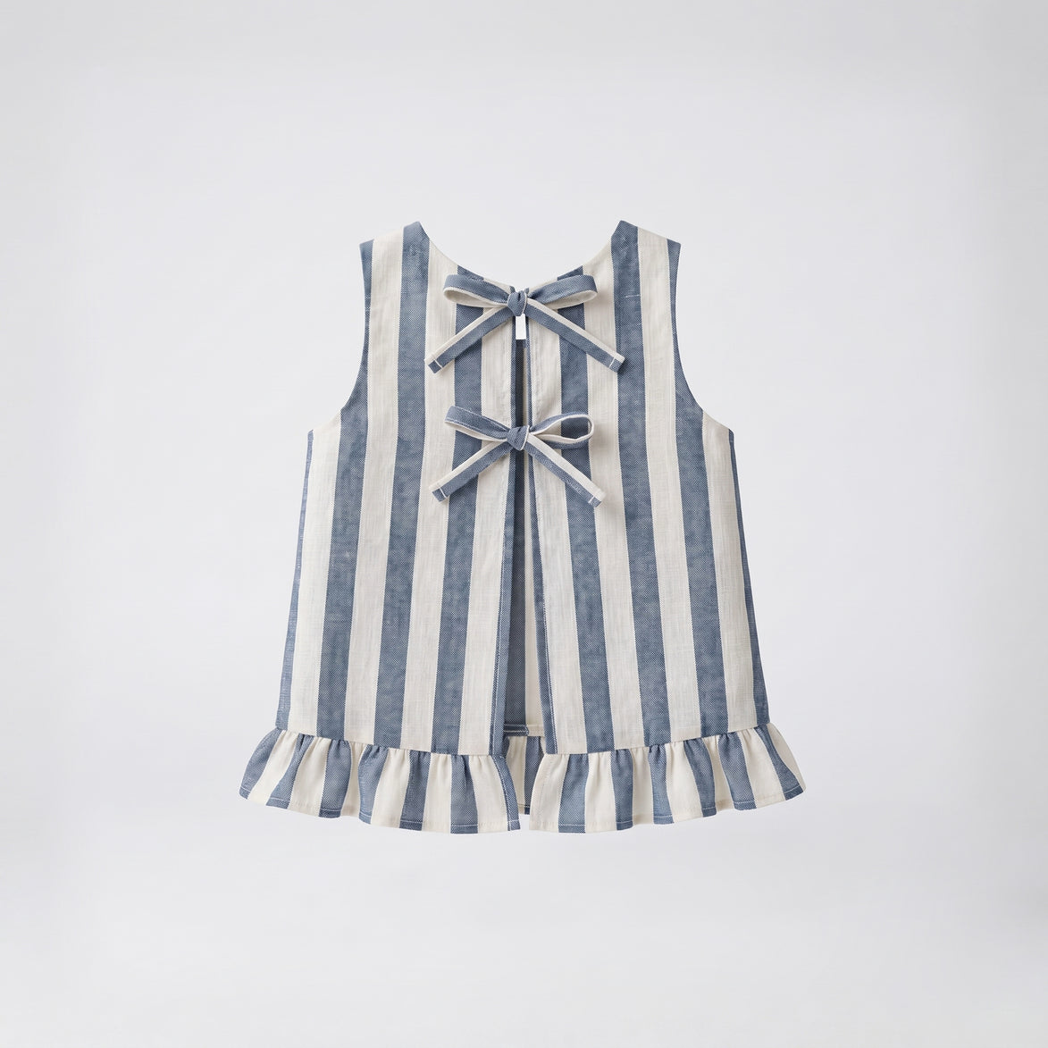 Conjunto Rayas azul denim