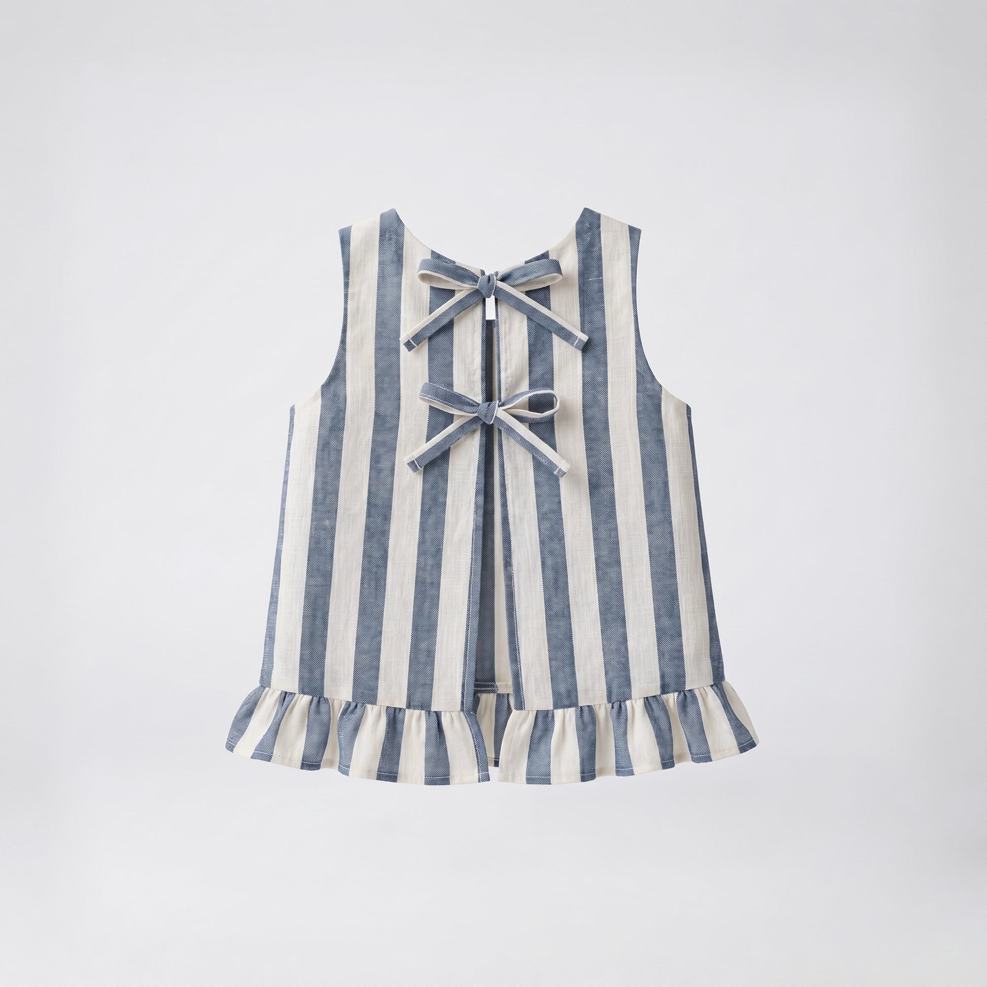 Conjunto Rayas azul denim