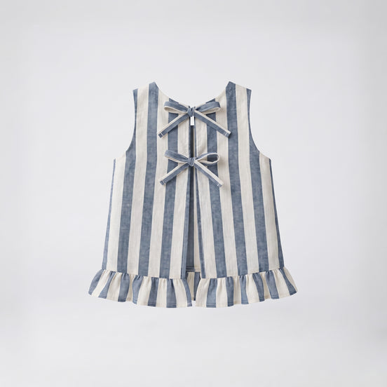 Conjunto Rayas azul denim