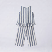 Conjunto Rayas azul denim