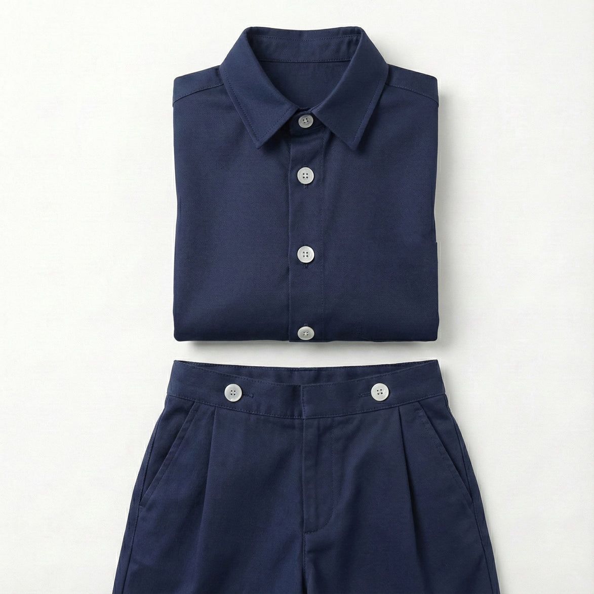 Pantalón pinzas marino