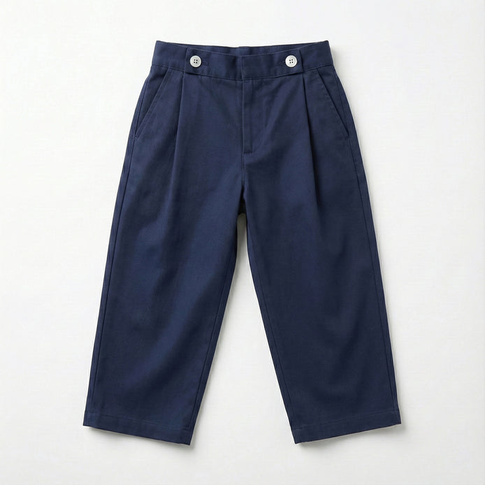 Pantalón pinzas marino