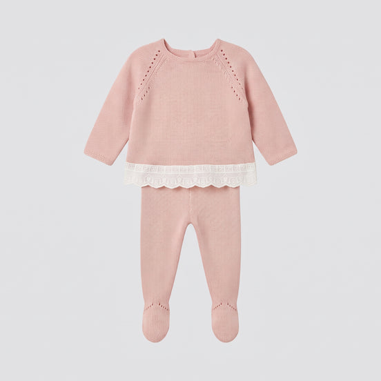 Conjunto jersey y polaina rosa empolvado - DO62+CV27