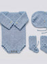 Conjunto Bordado Azul bebé