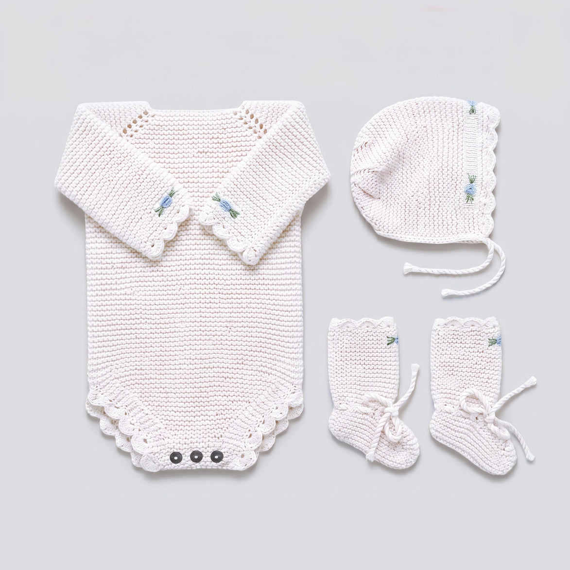 Conjunto Bordado Blanco
