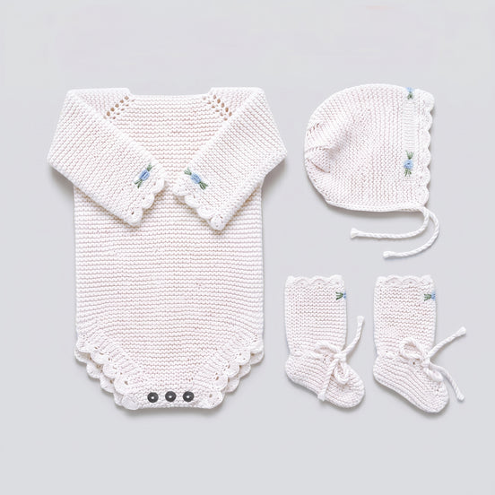 Conjunto Bordado Blanco