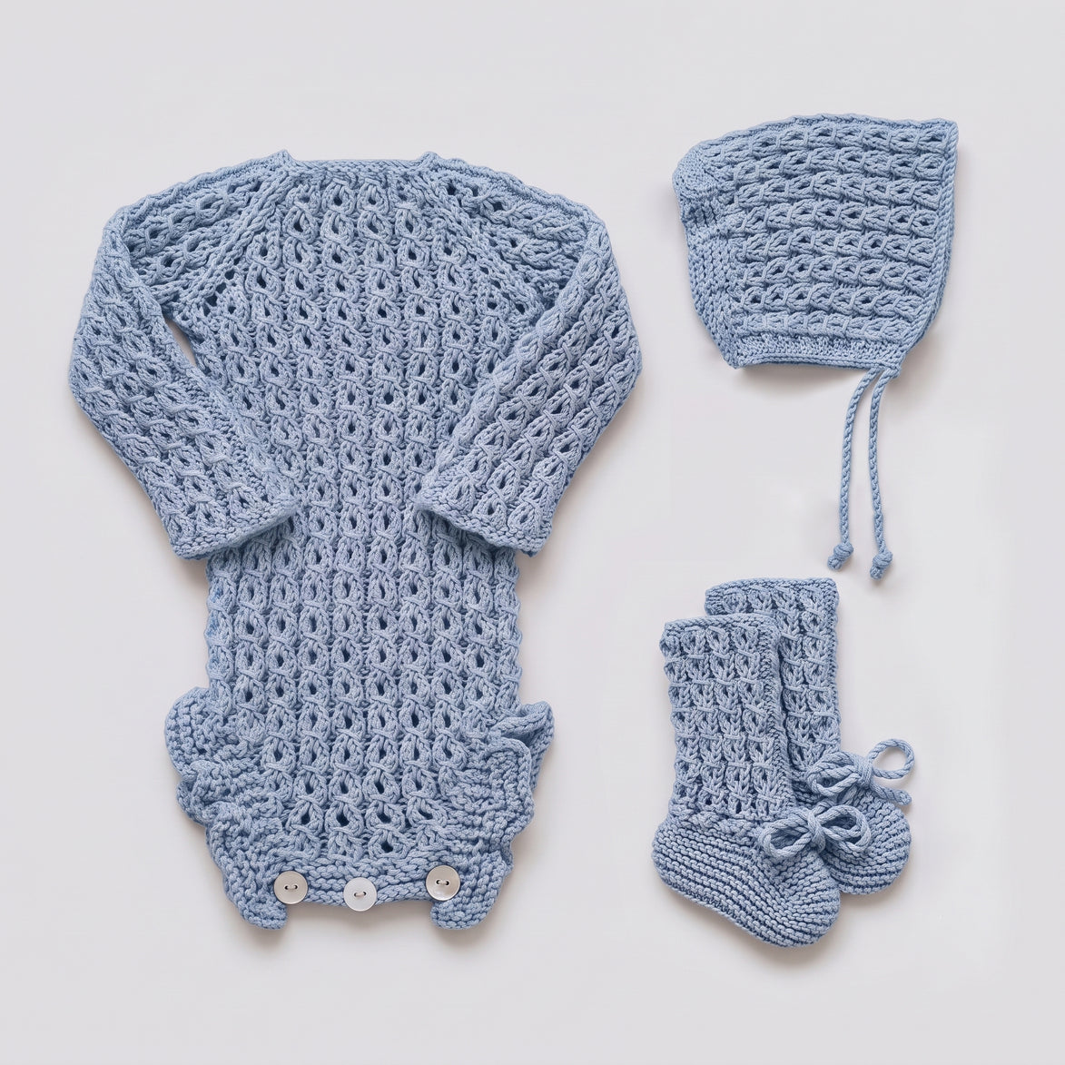 Conjunto Micaela Azul Bebé