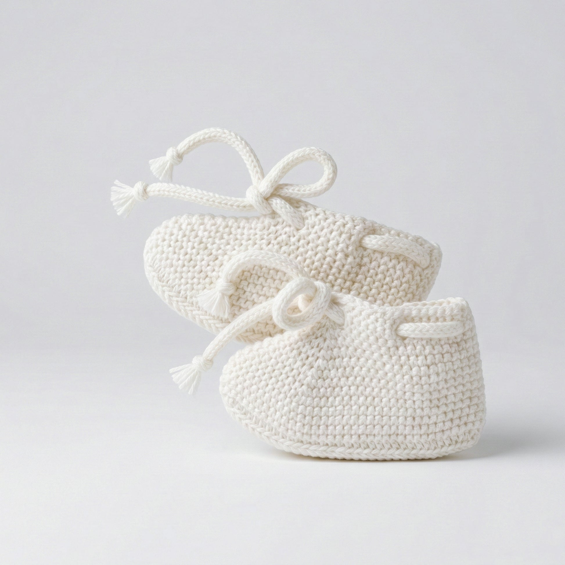 Patucos perlé blancos