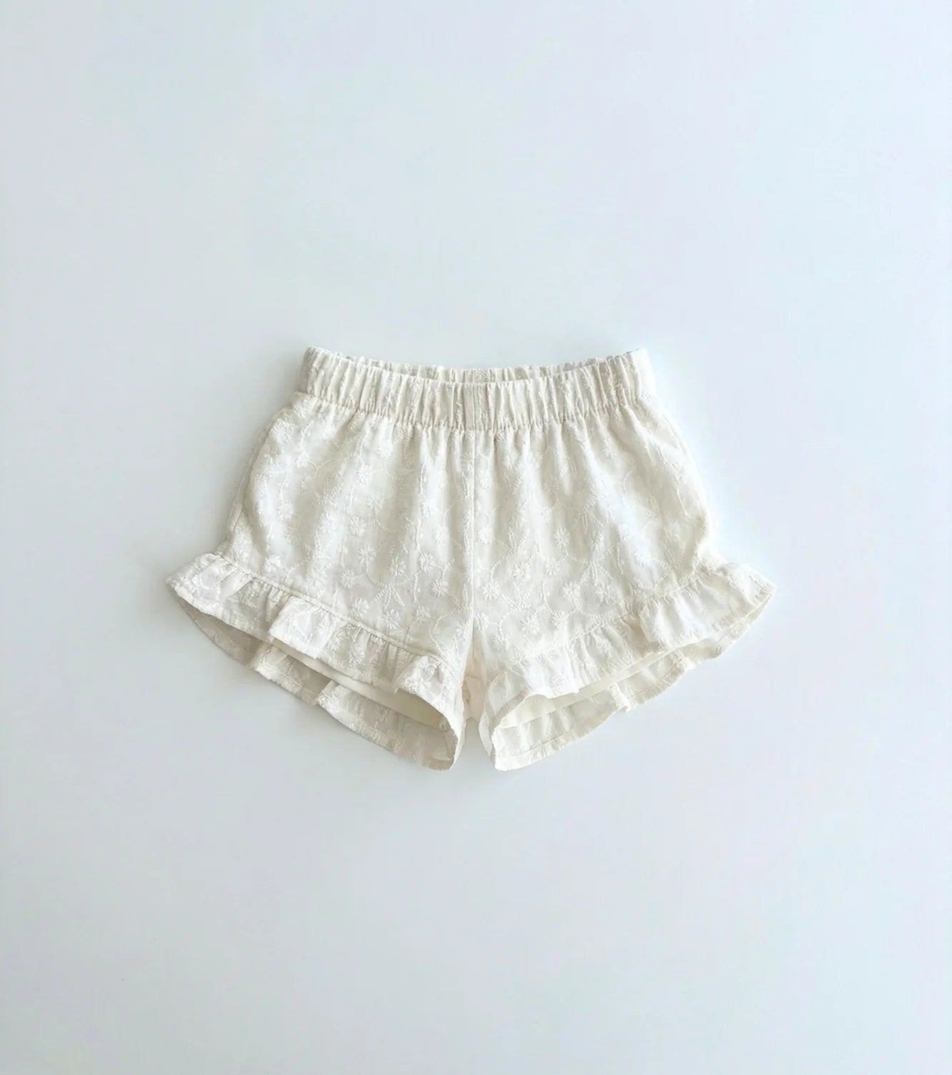Short volantes Nomeolvides - voile bordado