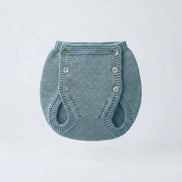Conjunto perlé azul piedra