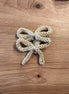 Pack 2 lazos con pinza beige