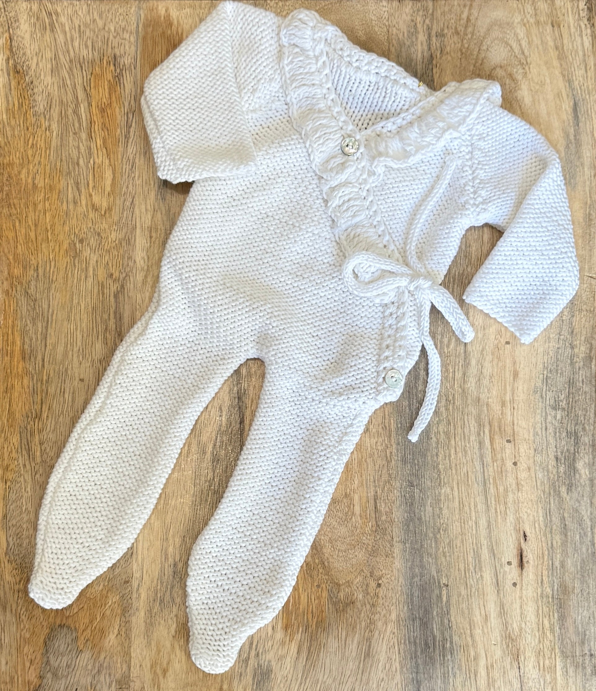 Peto Petit volante enterizo blanco