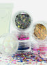 Pinturas cara y cuerpo glitter