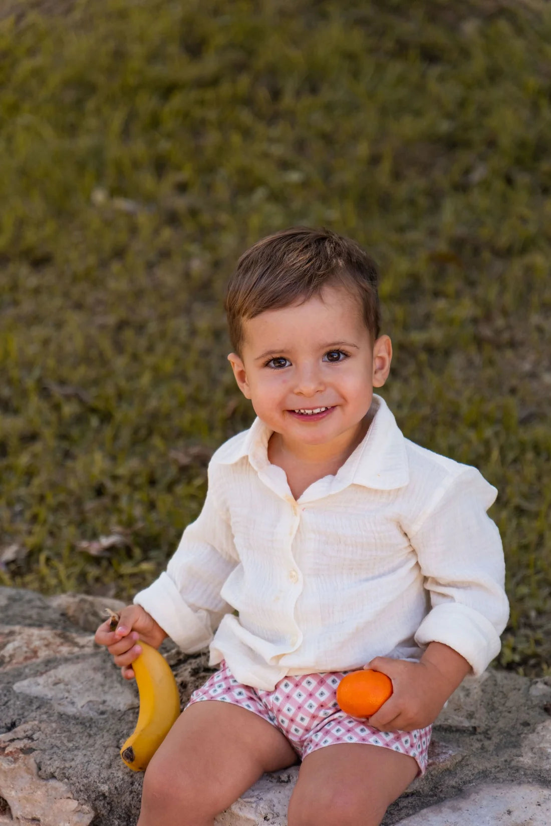 Pantalón corto cuadros rosa