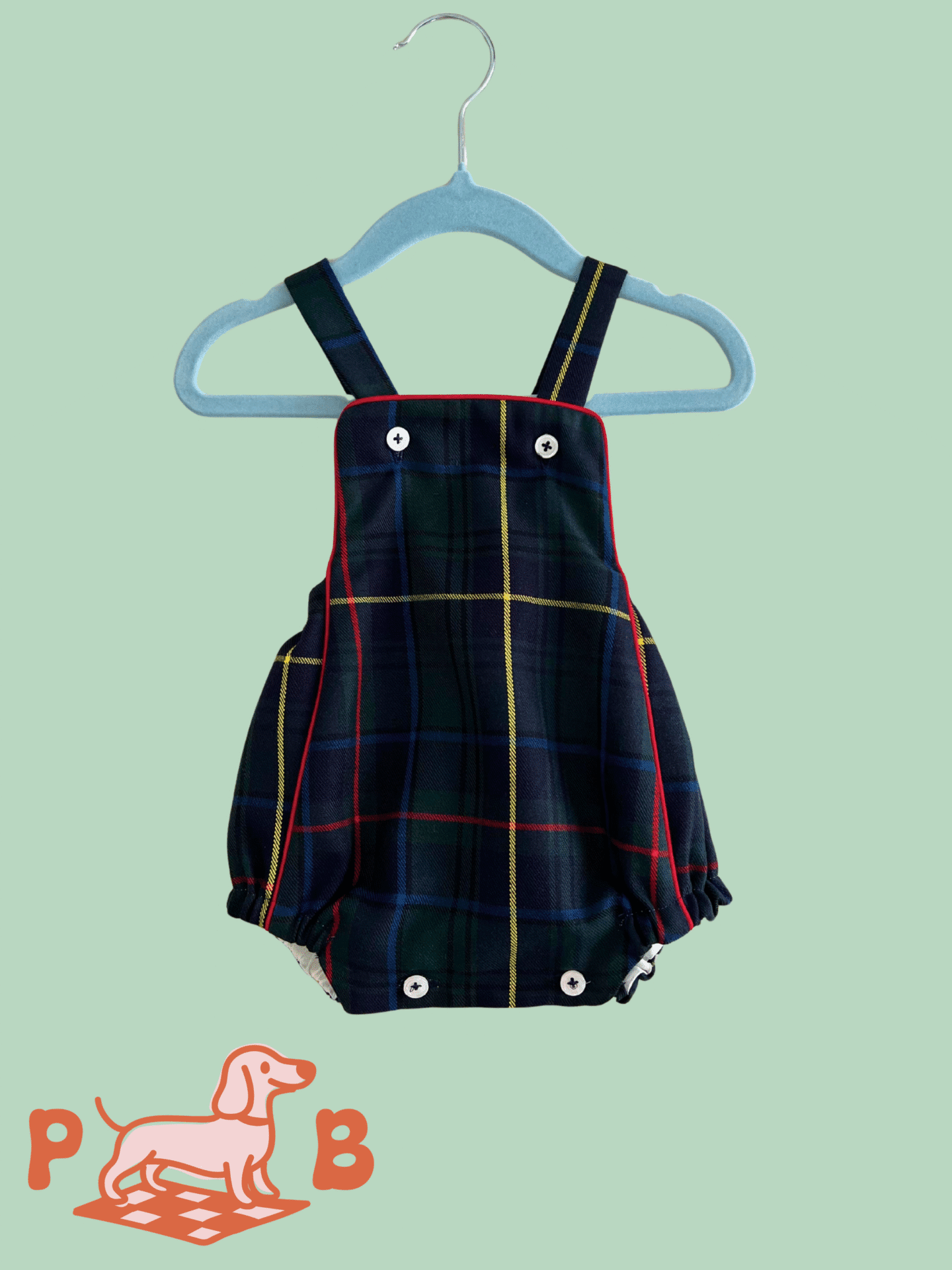 Ranita tirantes tartán