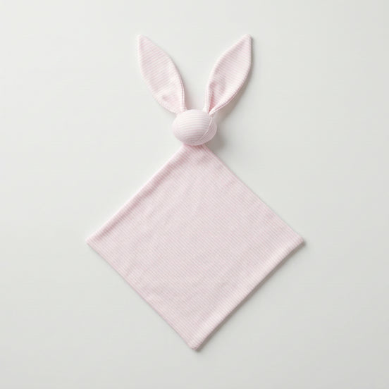Doudou conejo rayas rosa