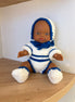 Muñeca Pocholita blanco y azul