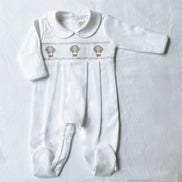 Pijama enterizo globos blanco