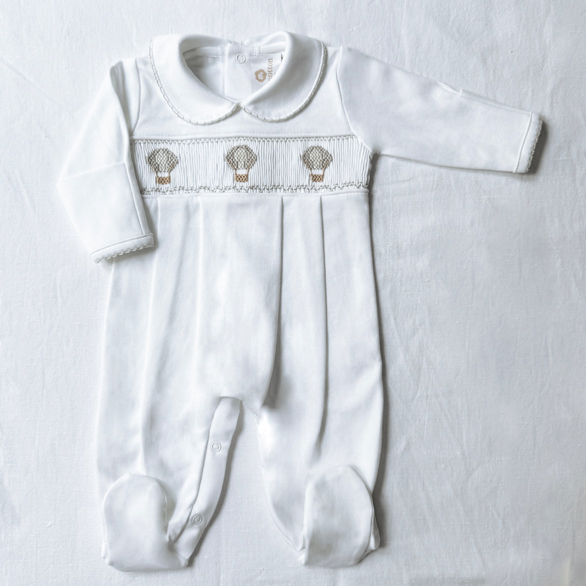 Pijama enterizo globos blanco