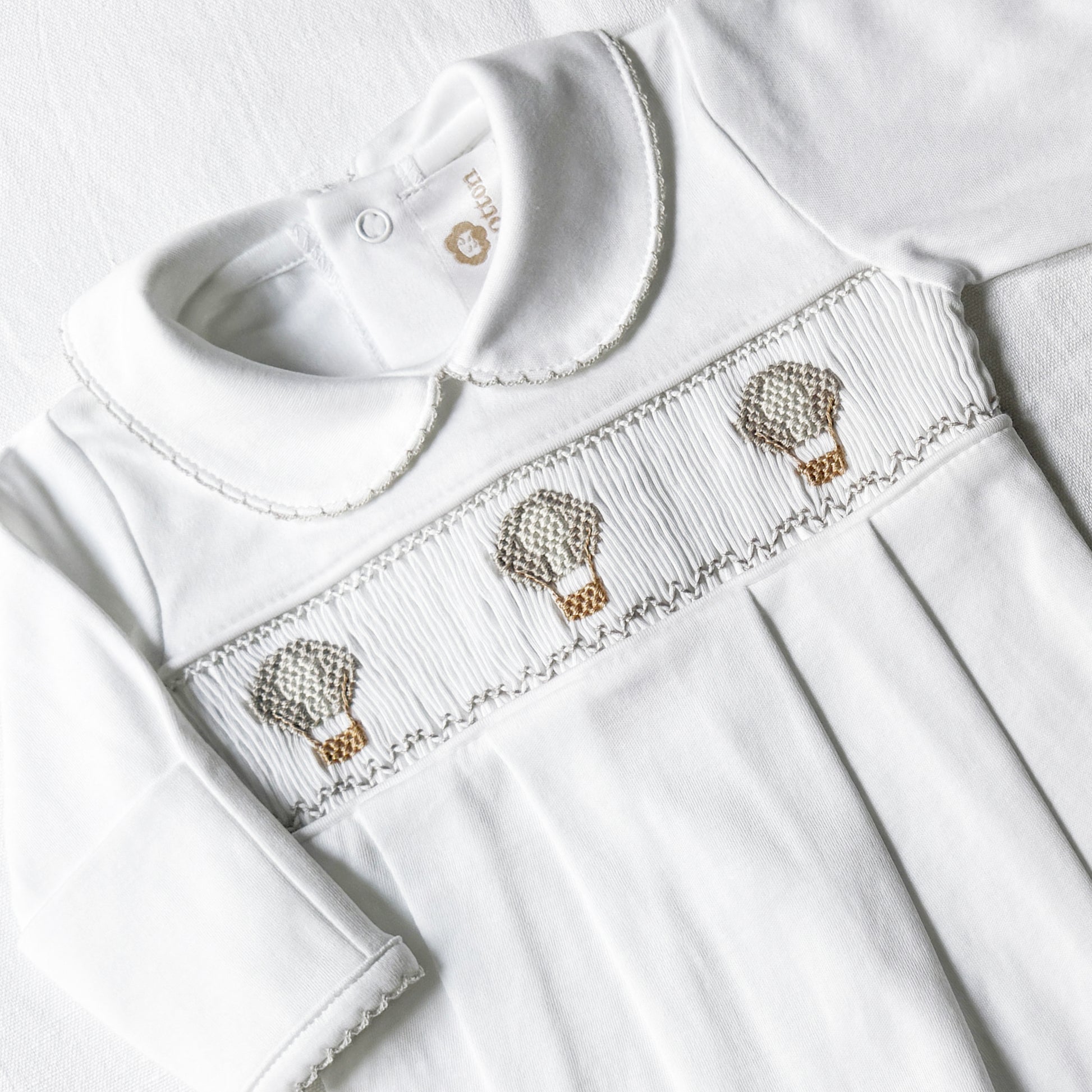 Pijama enterizo globos blanco