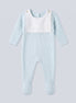 Enterizo con baberola Azul bebé - DO67