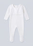 Enterizo con baberola Blanco - DO67