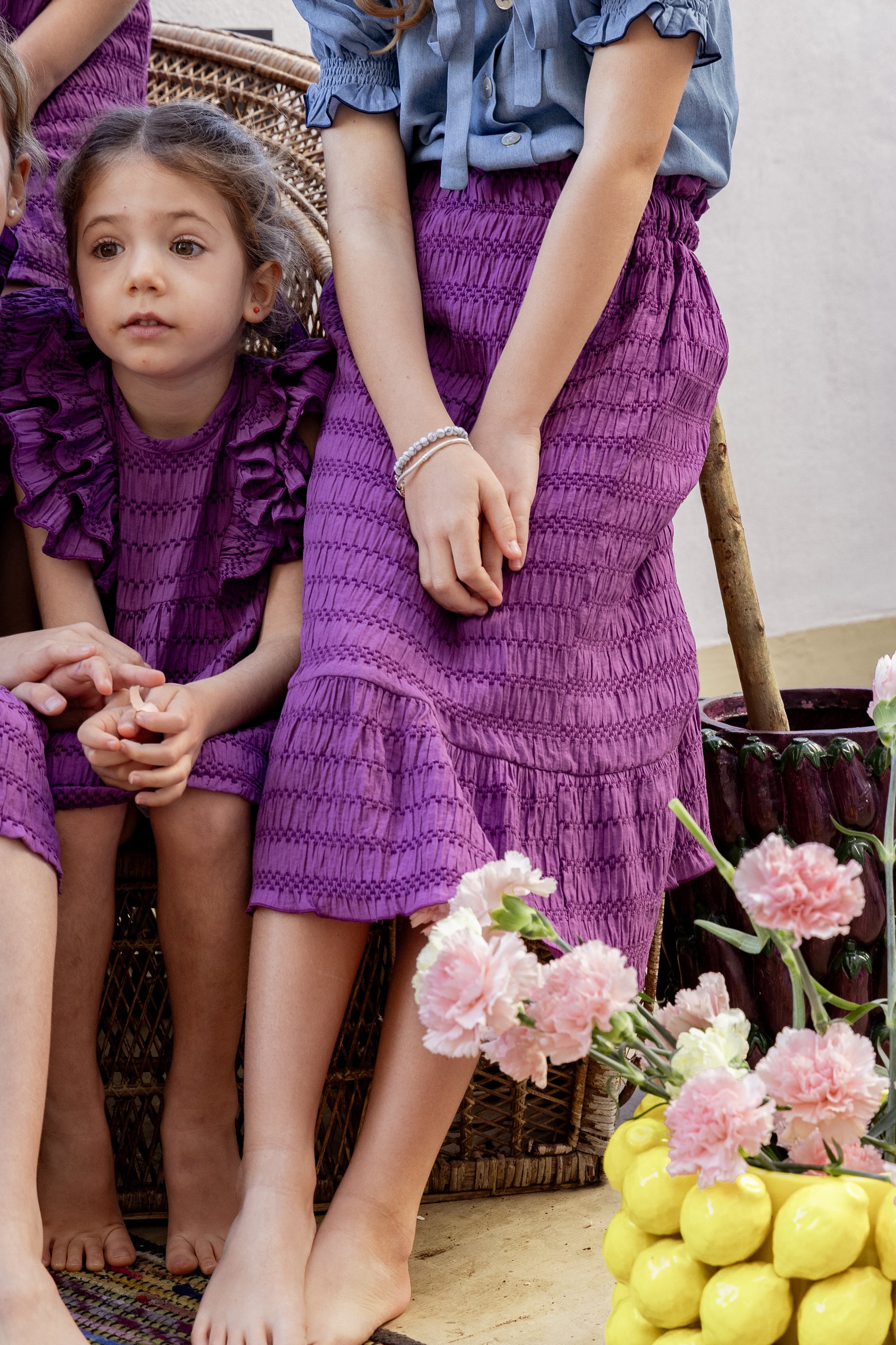 Falda midi Vinca