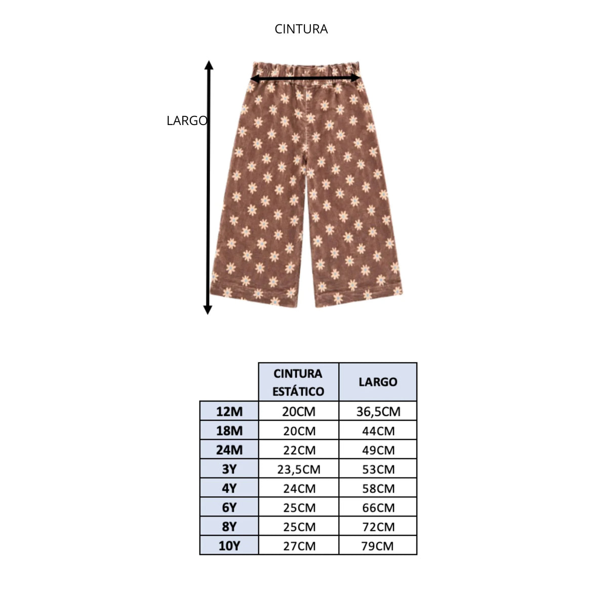 Pantalón palazzo prune detalle ondas
