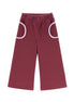 Pantalón pana burdeos vivo rosa