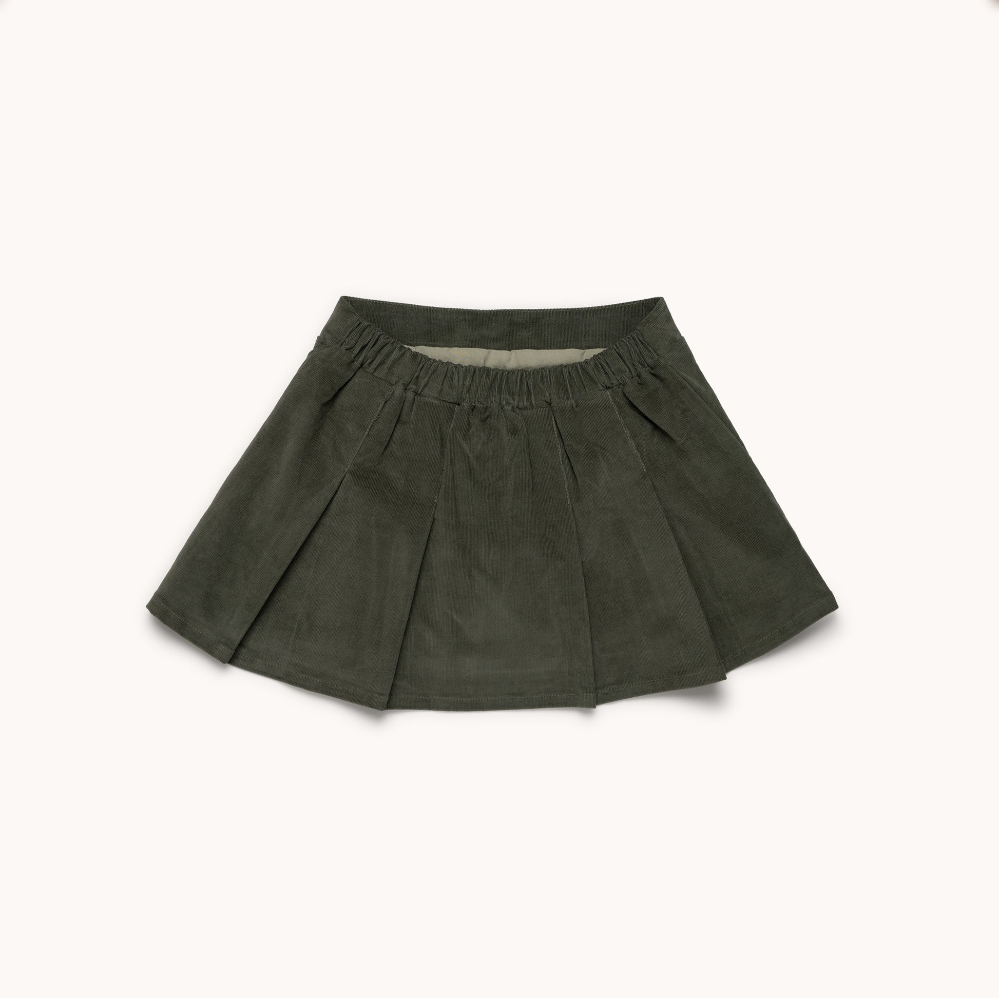 Falda tablas pana olive