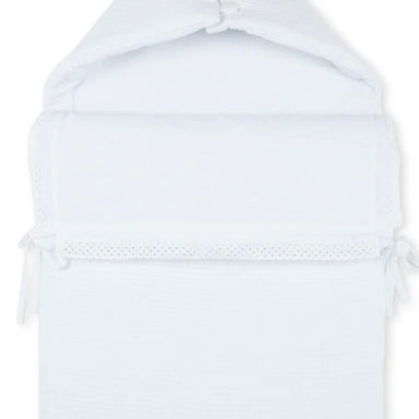 Saco capazo blanco con guata extraíble