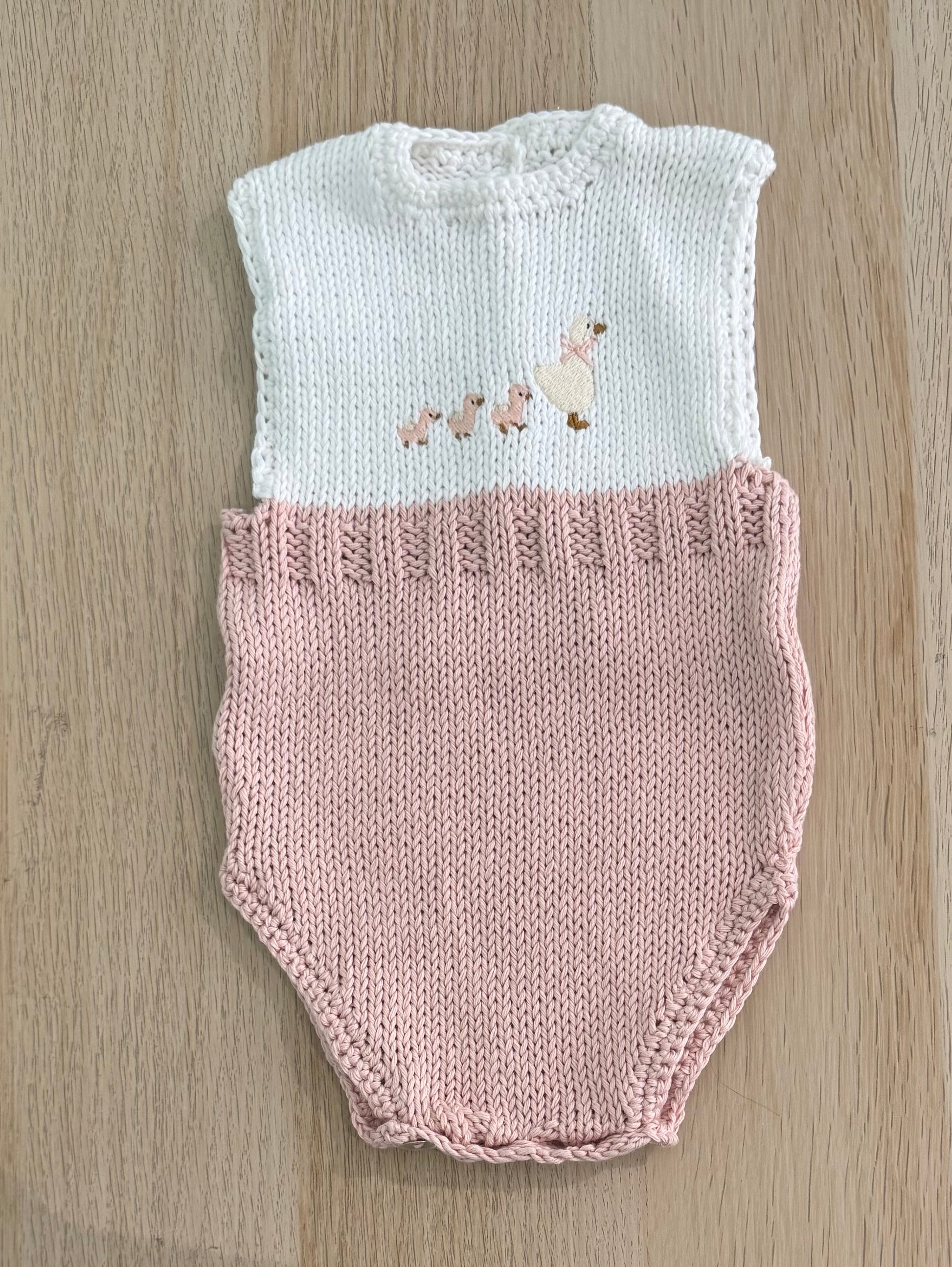 Pelele patos rosa