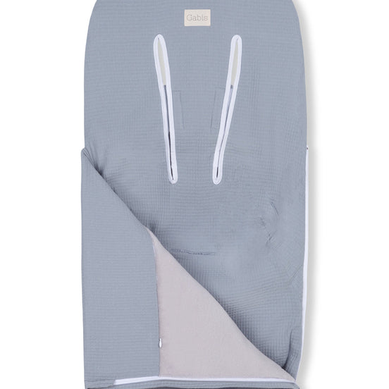 Saco silla de paseo con guata extraíble azul liso